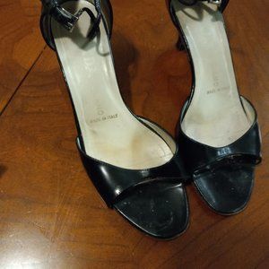 Black Vintage Prada Strap Heels